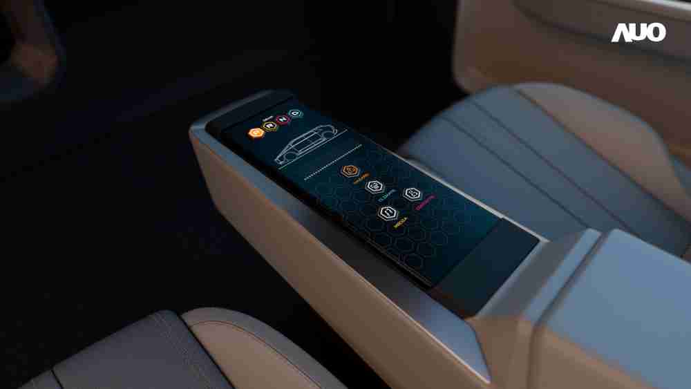 赏金国际以人性化设计打造多变形态中控显示(Morphing Center Control)，，，，不使用时仅平面显示信息，，进行操作时，，，显示器则会动态隆起，，转变成3D实体按钮，，，，并有触觉回馈，，，，展示人机互动新体验